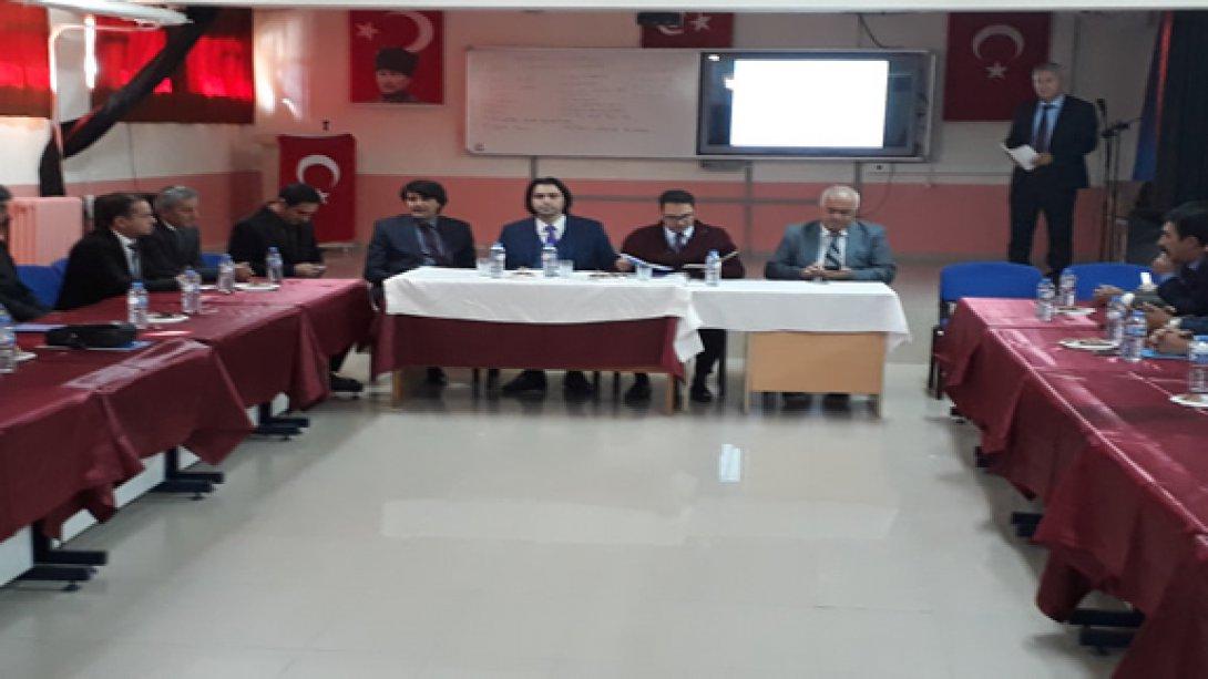 Kaymakam Murat Çağrı ERDİNÇ Başkanlığında Müdürler Toplantısı Düzenlendi.